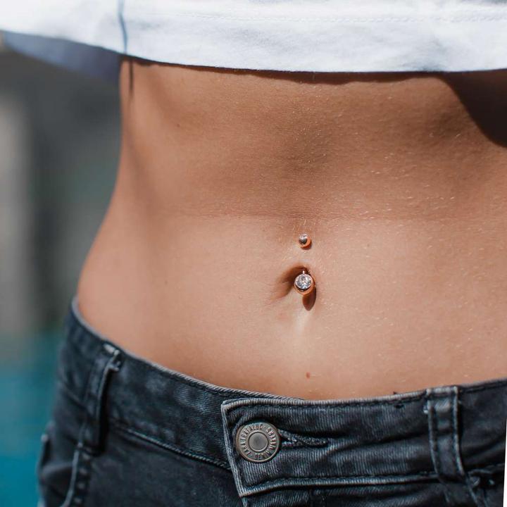 Image du produit Bijouteria Piercing nombril (Acier inoxydable, Revêtement PVD, Cristallin)