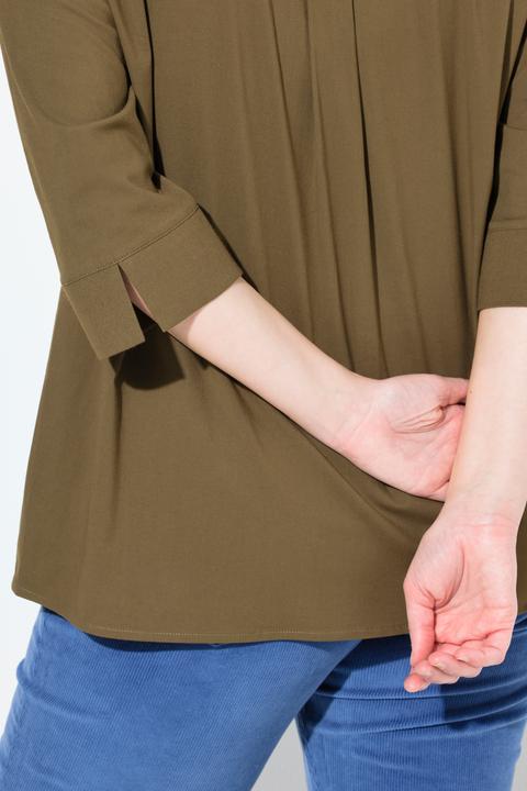 Produktbild Ulla Popken Hemdbluse, Blüten, Hemdkragen, 3/4-Arm (60)