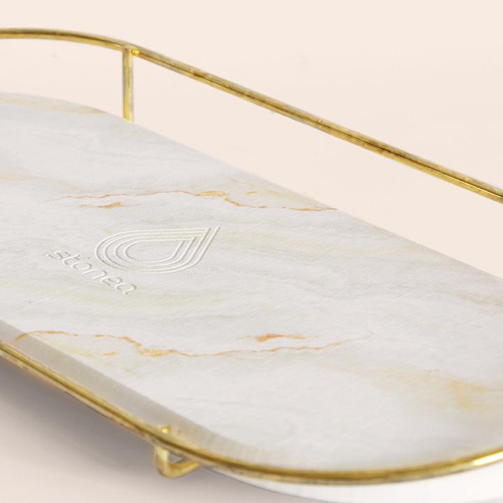 Immagine prodotto Stonea Makea Vassoio per il trucco in oro Topazio