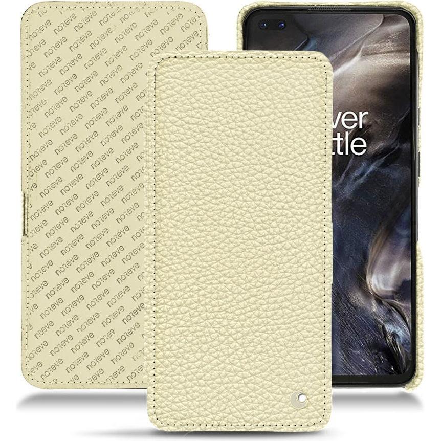 Thumbnail - Noreve Lederschutzhülle horizontal (OnePlus Nord), Smartphone Hülle, Weiss