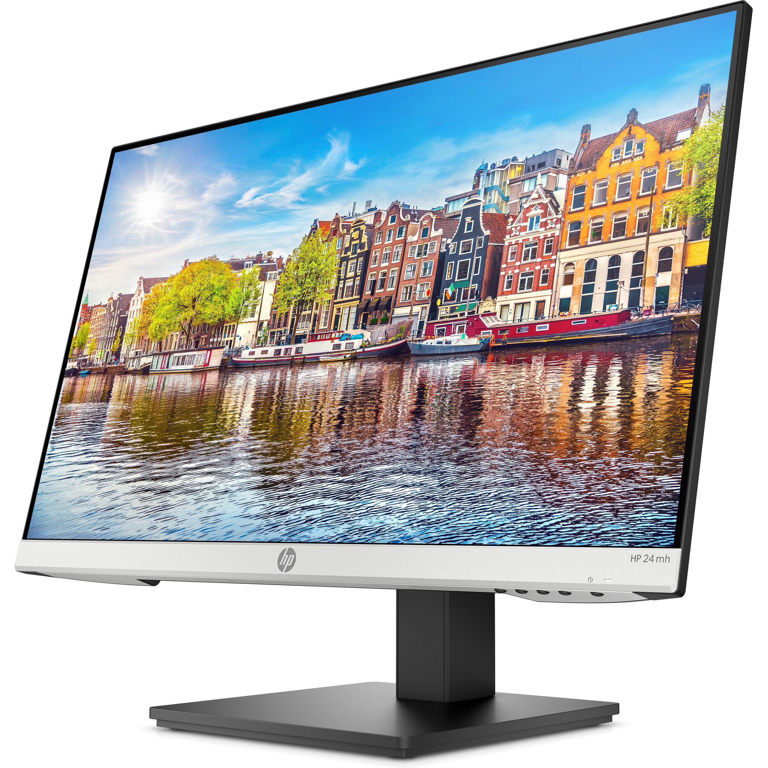 Thumbnail - HP 24mh (1920 x 1080 Pixel, 23.80"), Monitor, Schwarz, Silber