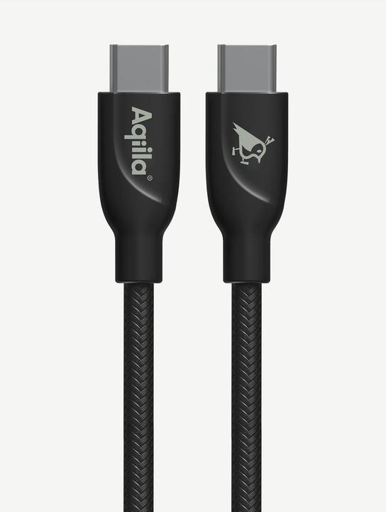 Produktbild Aqiila Cablebird CB11 - USB-C to USB-C Braided cable, 240W (1m) - Black (1 m, USB 2.0, 240 W)