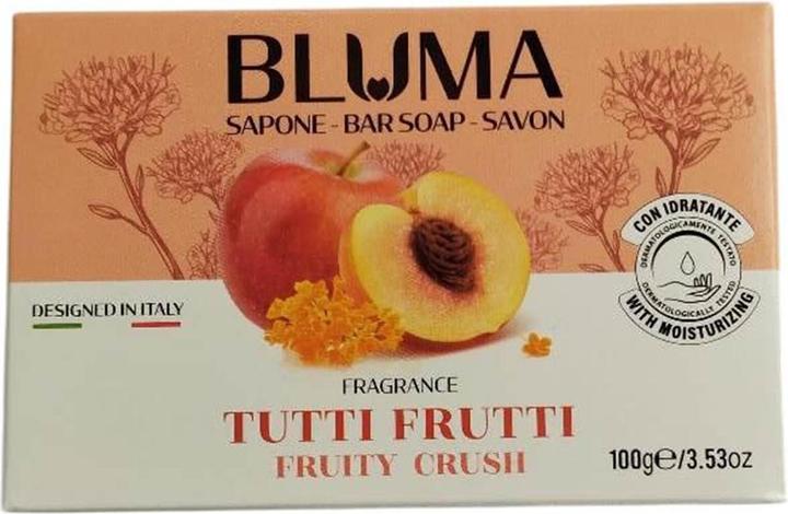 Actual product image Bluma Saponetta 100g Box Tutti Frutti - Fruity Soap Bar (refill)