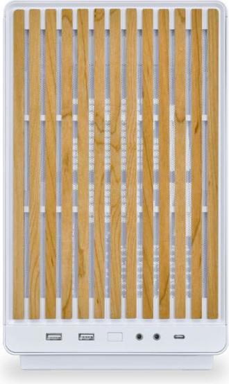 Immagine prodotto Lian-Li DAN Cases A3-mATX Wood Edition PC-Gehäuse, Micro-ATX - Buche, weiss (mATX, Mini-ITX)