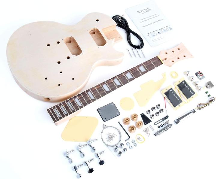 Produktbild Rocktile DIY Single Cut Bausatz E-Gitarre (E-Gitarren Set, Aluminium, Mahagoni, Pappel)