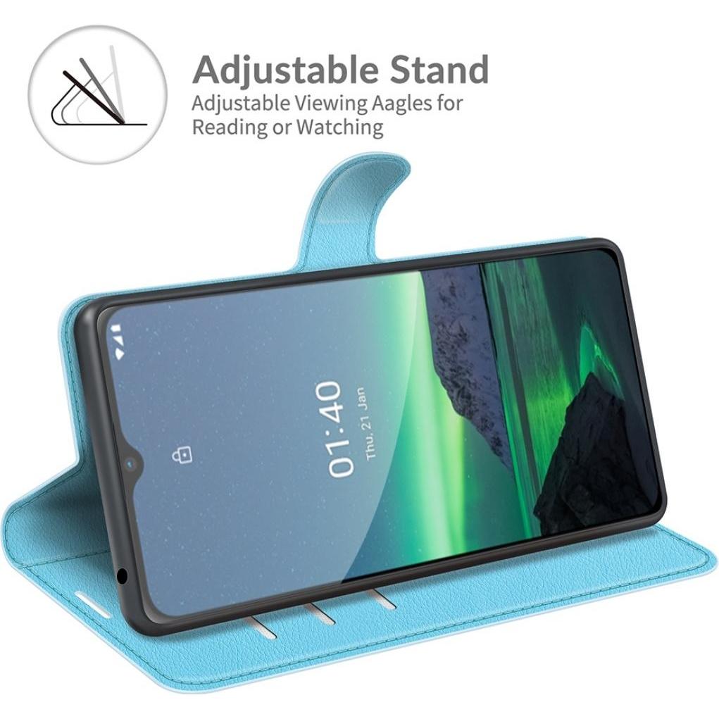 Thumbnail - Screenguard Nokia 1.4 Leather Guard Lederhülle (Nokia 1.4), Smartphone Hülle, Blau