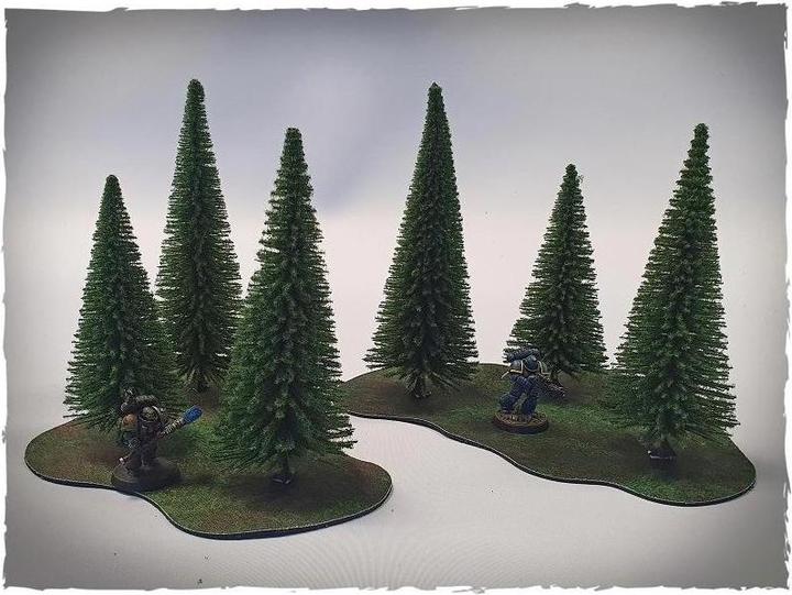 Actual product image Noch NOC-24642 - Model trees - Fir tree set, scale 32 mm (6 pieces)