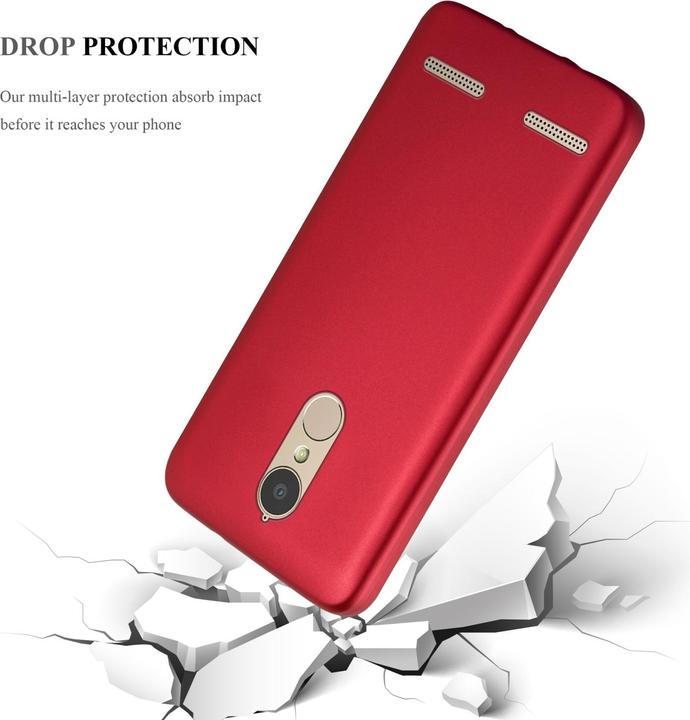 Actual product image Cadorabo TPU Matt Metallic Cover (lg K6, Lenovo K6 Power)