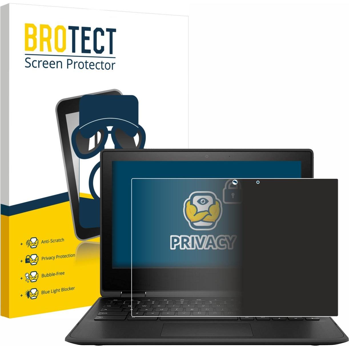 Thumbnail - BROTECT Sichtschutzfolie Anti-Spy Privacy Folie Blaulicht-Schutz (360"), Notebook Schutzfolie