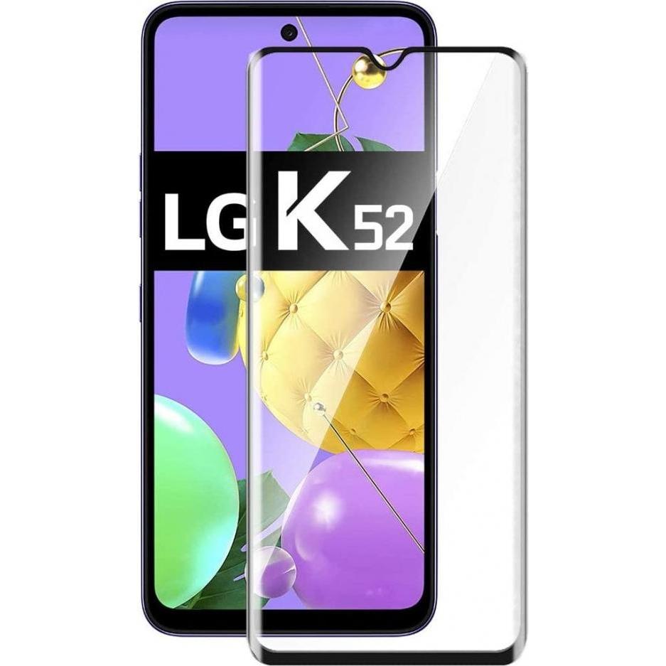 Thumbnail - Screenguard LG K52 Full Screen Panzerglas Schutzfolie 2.5D 9H (1 Stück, LG K52), Smartphone Schutzfolie, Schwarz