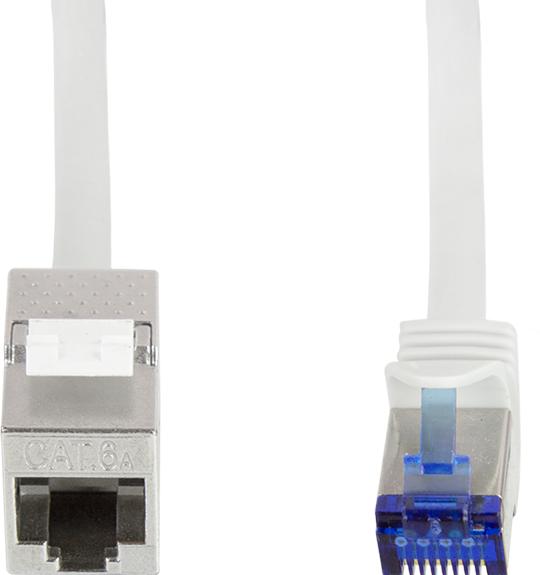 Produktbild LogiLink Konsolidierungspunkt-Patchkabel, Kat.6A, 3.0 m S/FTP, hellgrau (RAL7035), Anschluss: RJ45 Stecker (S/FTP, CAT6a, 3 m)