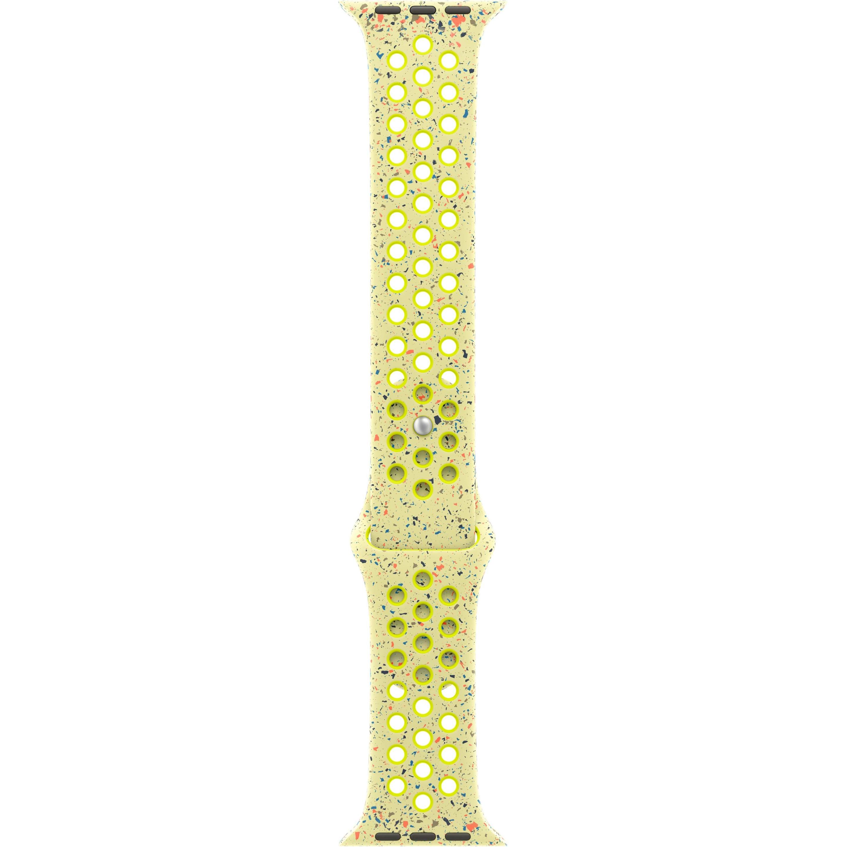 Apple Nike Sport Band (40 mm, Fluorelastomer, Apple Watch Series 10), Uhrenarmband, Grün