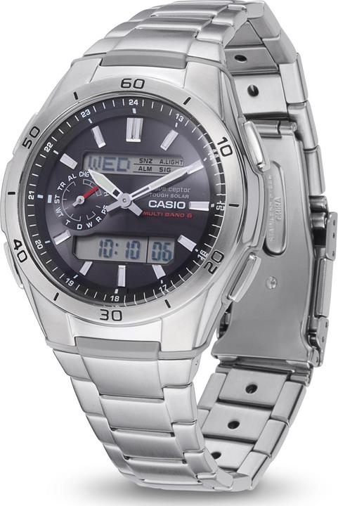 Actual product image Casio Wva-M650d-1aer (Analogue wristwatch, Radio-controlled clock, 43.50 mm)
