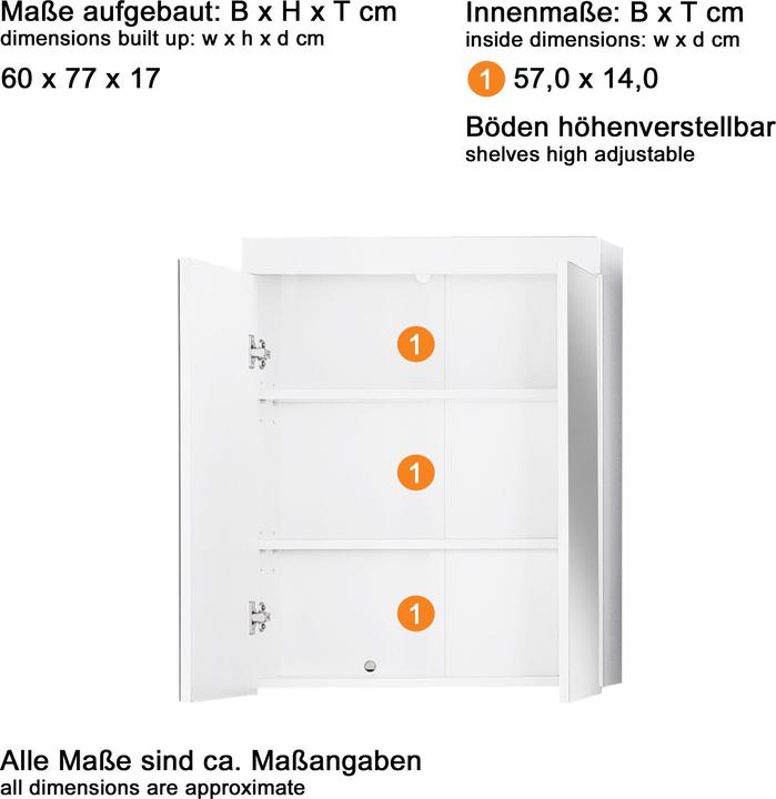 Image du produit Trendteam Amanda (60 x 17 x 77 cm)