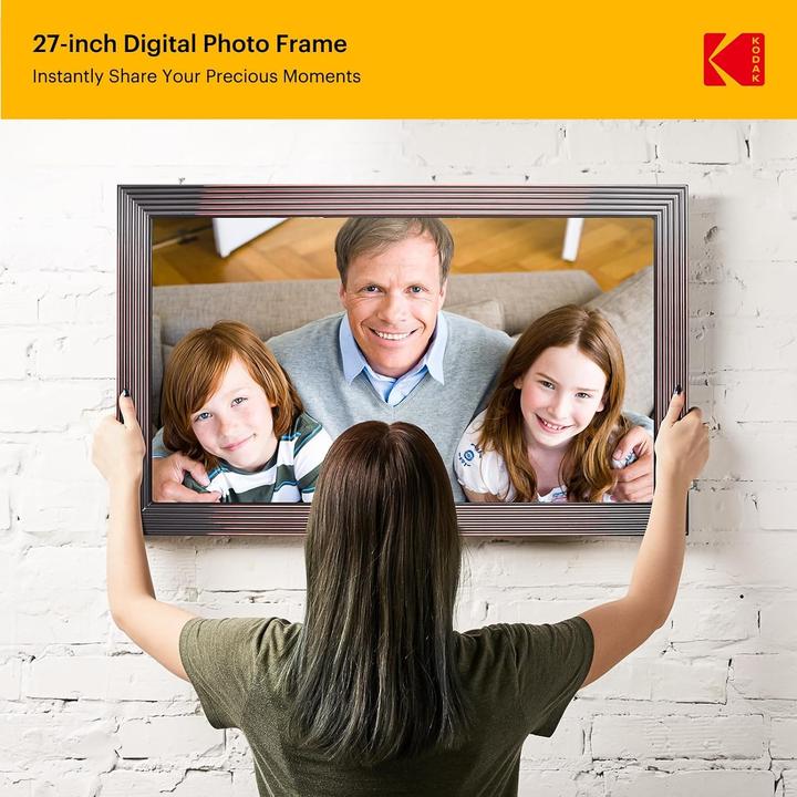 Image du produit Kodak Digitale Fotolijst mit WLAN, automatischer Rotation und App-Teilfunktion (27")