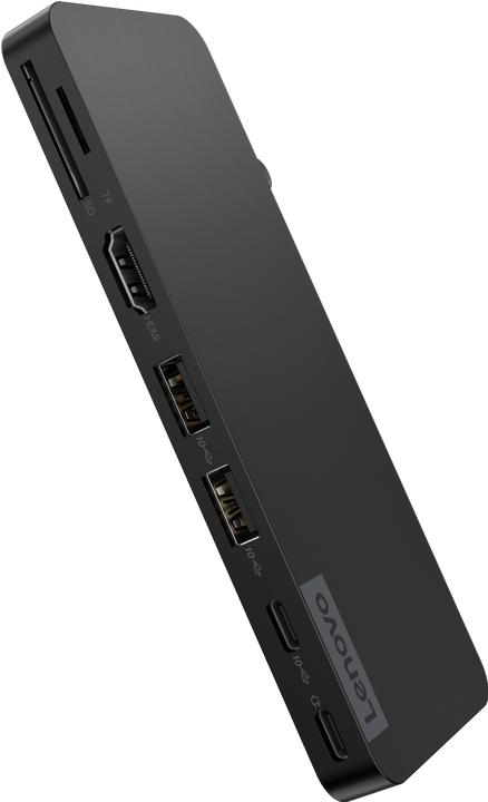 Actual product image Lenovo Usb-C Slim Travel (USB-C, 8 Ports)