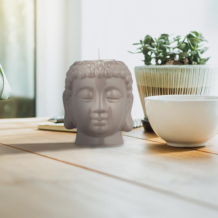Actual product image Relaxdays Buddha Tealight Holder (8 x 8 x 9.5 cm)