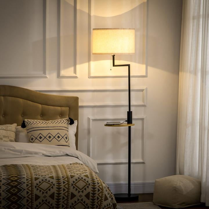 Produktbild Homcom Stehleuchte mit einem langen Stromkabel (E27)