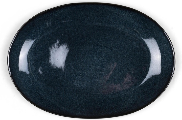 Image du produit Bitz plat de service 36 x 25 cm noir / bleu foncé