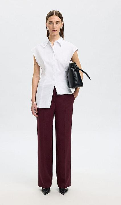 Actual product image Selected Slfrita Mw Wide Pant Mel Noos (32, 36)