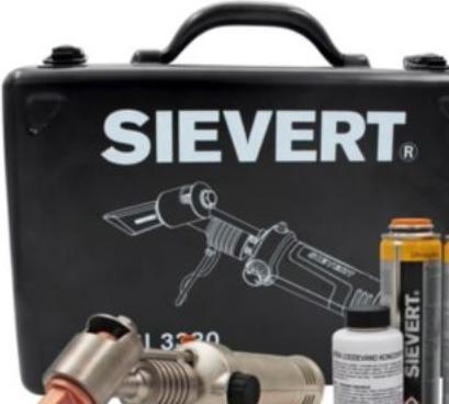 Actual product image Sievert Soft soldering iron set PSI 3380 screw-in cartridge with accessories and copper piece