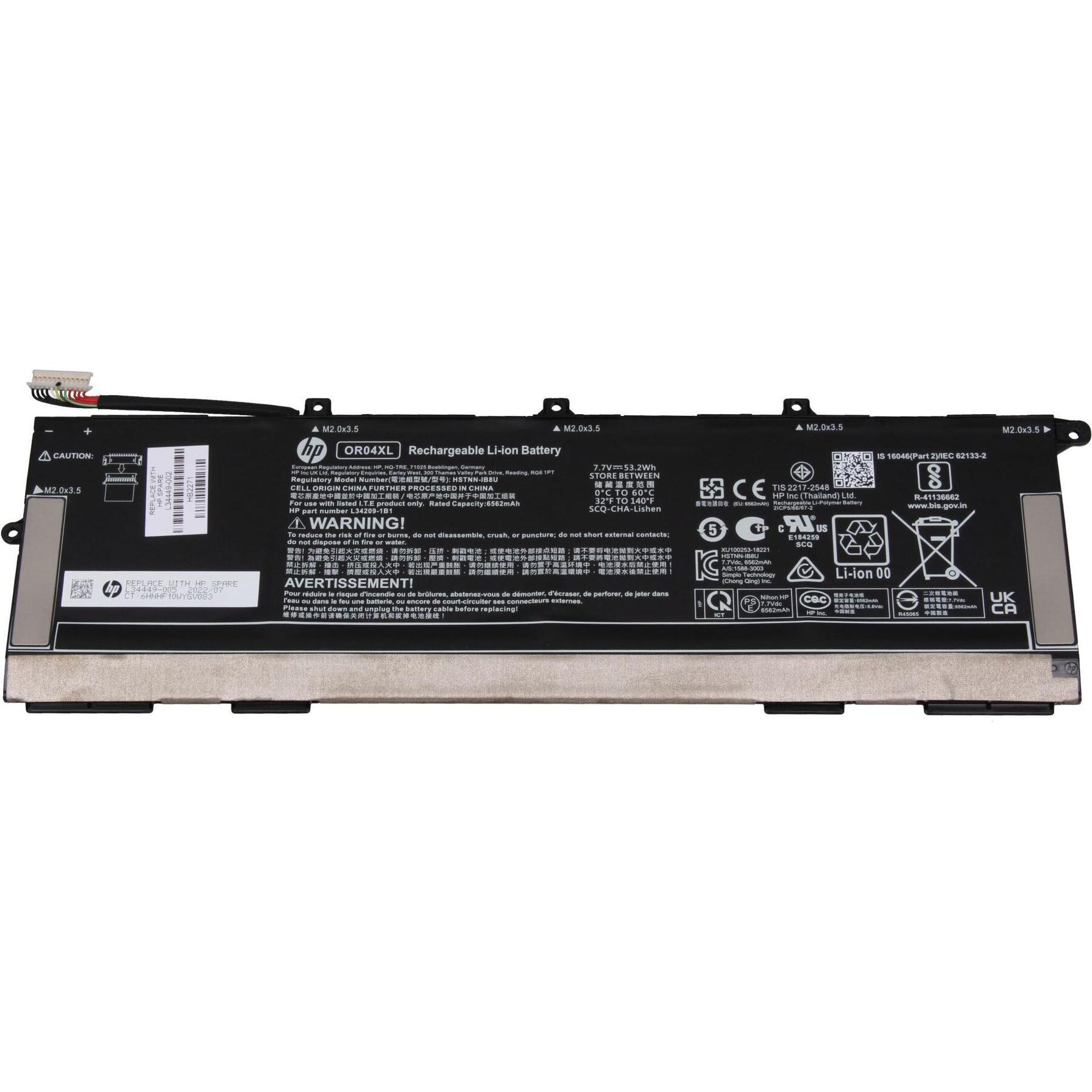 HP L34449-005 (4 Zellen, 53200 mAh), Notebook Akku