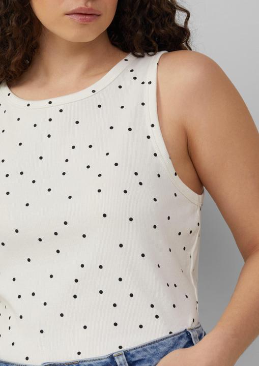 Produktbild S.Oliver T-Shirt Geripptes Tanktop mit All-over-Print (54)