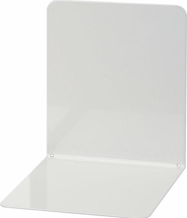 Produktbild Wedo Buchstütze (B)140 x (T)140 x (H)120 mm, lichtgrau aus Metall, kunststoffbeschichtet