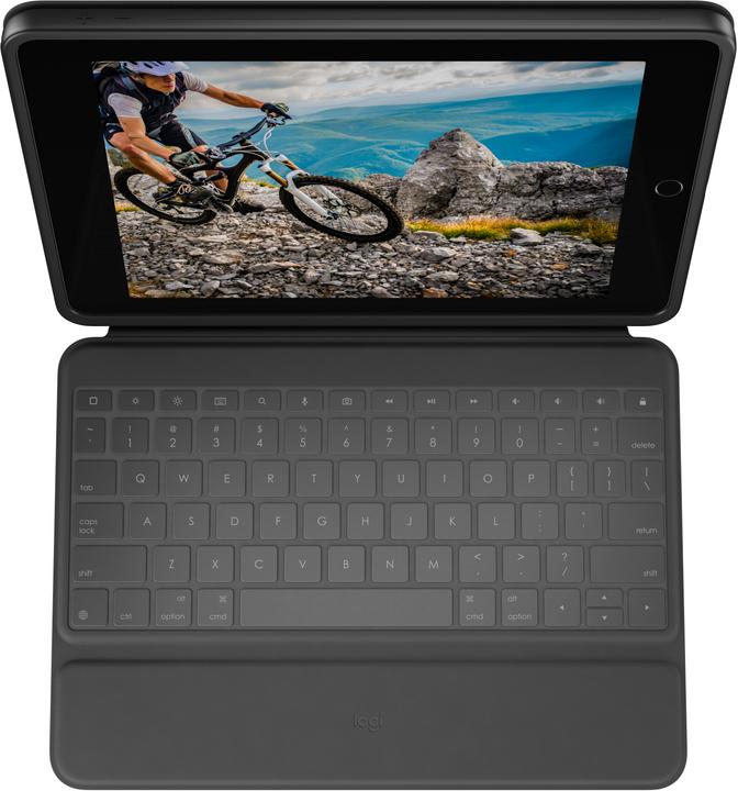 Produktbild Logitech Rugged Folio (CH, iPad 2021 (9. Gen), iPad 2019 (7. Gen), iPad 2020 (8. Gen))