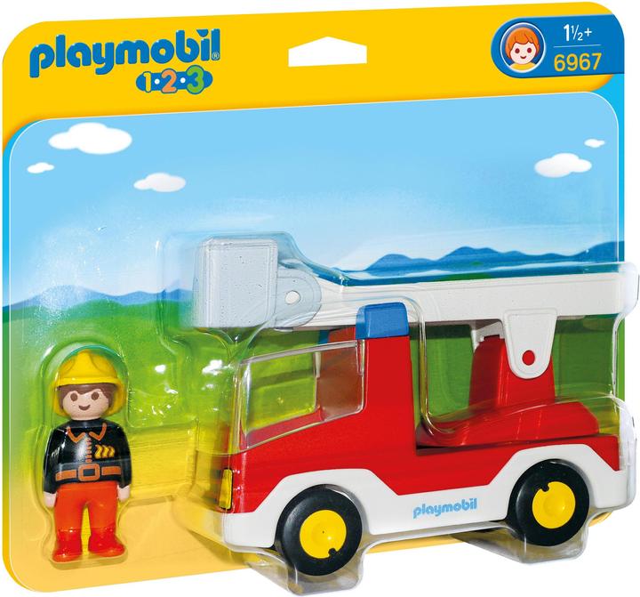 Produktbild Playmobil Feuerwehrleiterfahrzeug (6967, Playmobil 1.2.3)