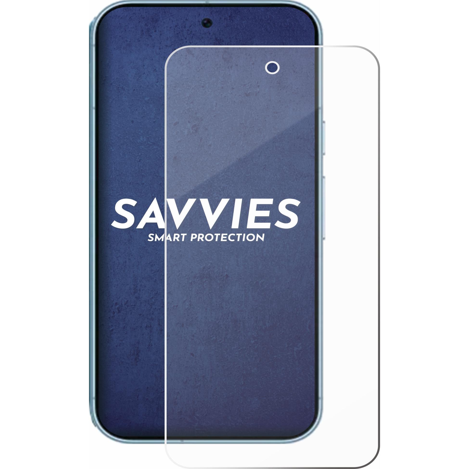 Thumbnail - Savvies Panzerglas Displayschutz 9H Schutzglas Glas Klar Transparent (1 Stück, Google Pixel 9 Pro), Smartphone Schutzfol...