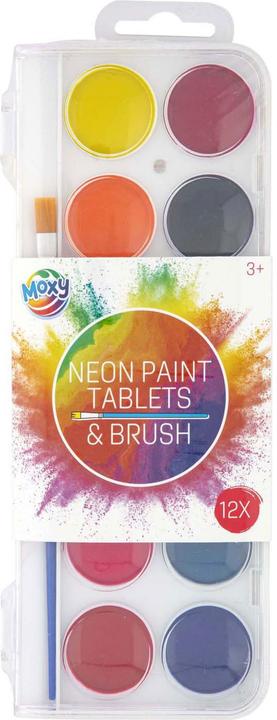 Produktbild Grafix Neon-Farbpalette mit Pinsel