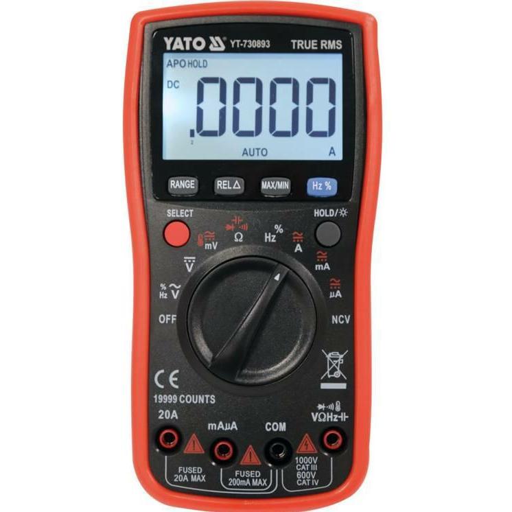 Thumbnail - Yato, Multimeter, MIERNIK CYFROWY TRUE RMS LCD 19999