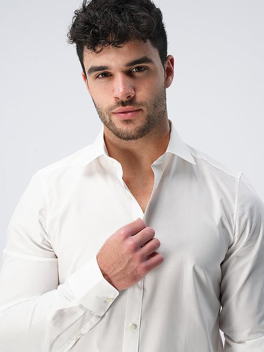 Immagine prodotto Olymp Camicia Level Five, body fit bianco 1/1, taglia 38, lunghezza manica 69cm (38)