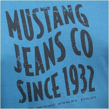 Immagine prodotto Mustang T-Shirt Lounge Shirt Herren Blau (XL)