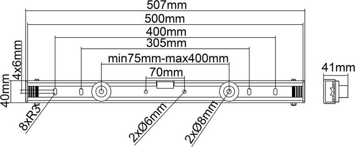 Actual product image Multibrackets M Universal Wallmount Small - Mounting kit (wall mounting) (Wall, 65", 80 kg)
