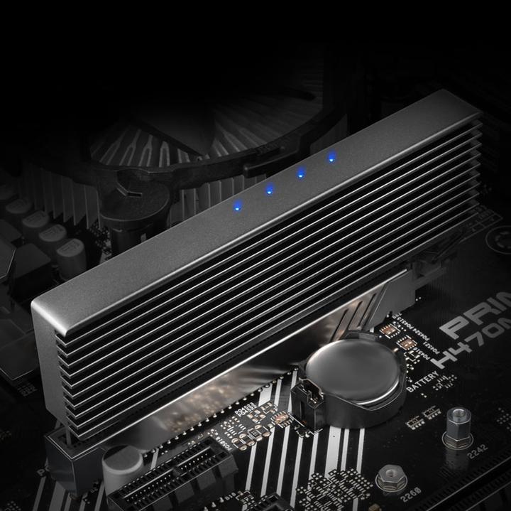 Actual product image Axagon PCEM2-XS adapter internal al.2 heatsink NVM