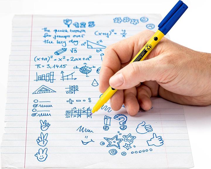 Image du produit Staedtler Noris writing pen 307 (Bleu, Jaune, Jaune, Marron, Noir, Roses, Vert, 6x)