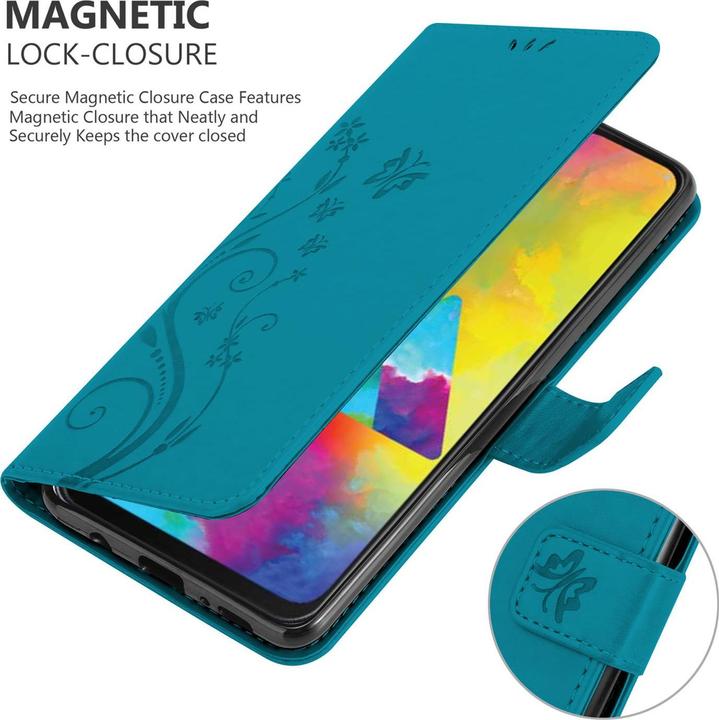 Produktbild Cadorabo Flower Book Cover (Samsung Galaxy M21)