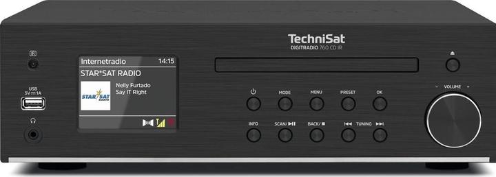 Produktbild TechniSat DigitRadio 760 CD IR (Bluetooth, WLAN, CD Player, 2x 70 W)