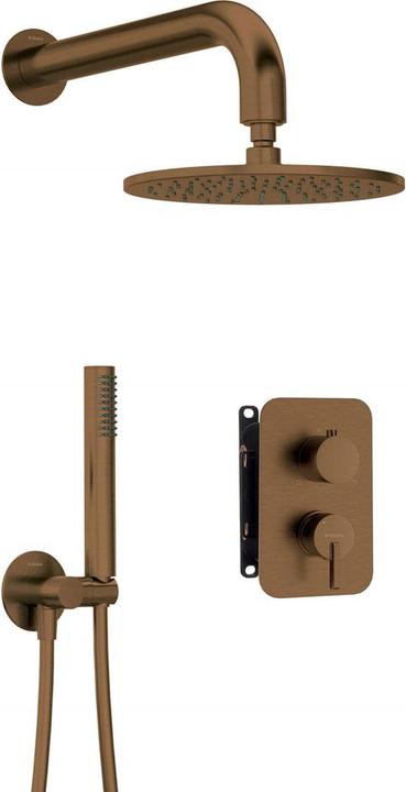 Produktbild Deante Unterputz-Duschgarnitur mit Mischbox - mit Kopfbrause