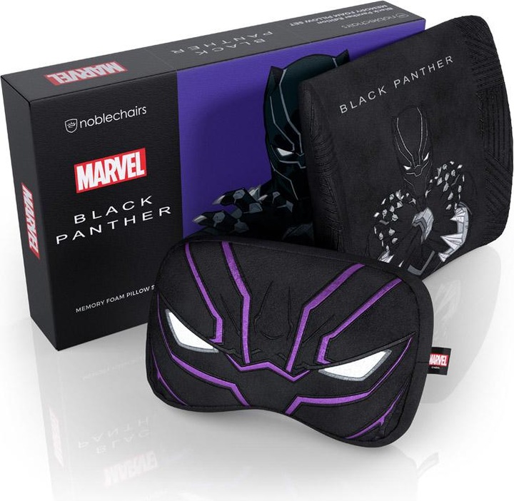 Actual product image noblechairs Memory Foam Pillow Set - Black Panther Edition