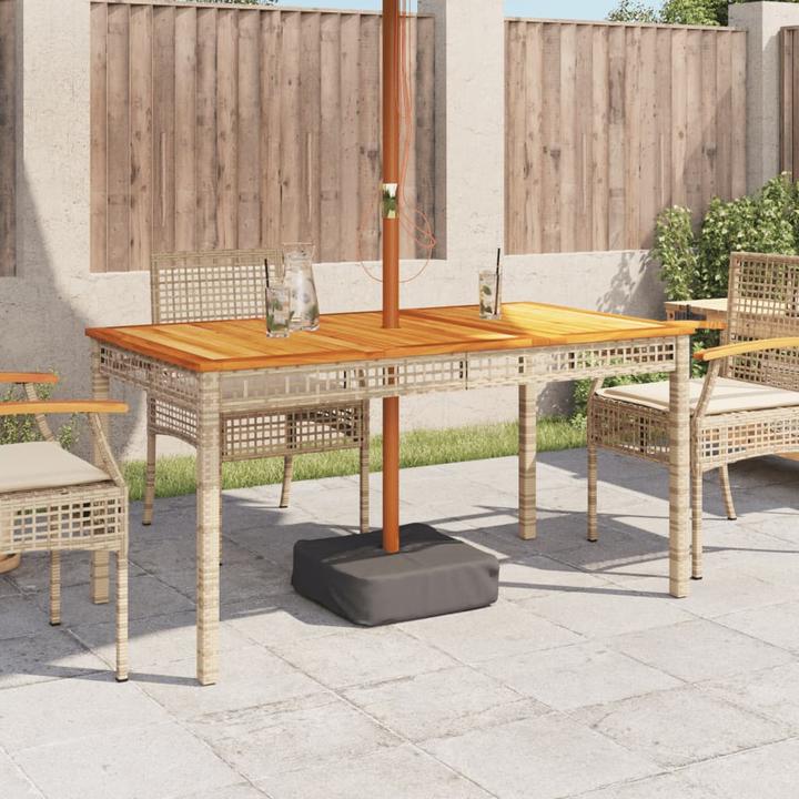 Actual product image vidaXL Gartentisch (140 x 80 x 75 cm)