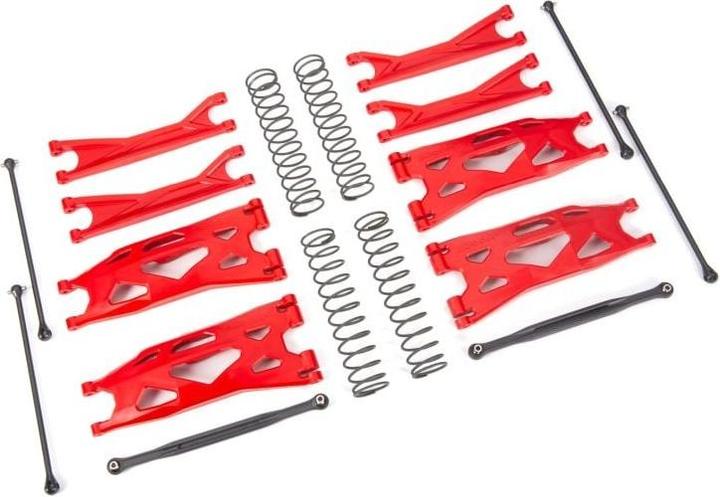 Produktbild Traxxas Wide-X-Maxx-Kit rot Querlenker Spurstangen Wellen und Federn