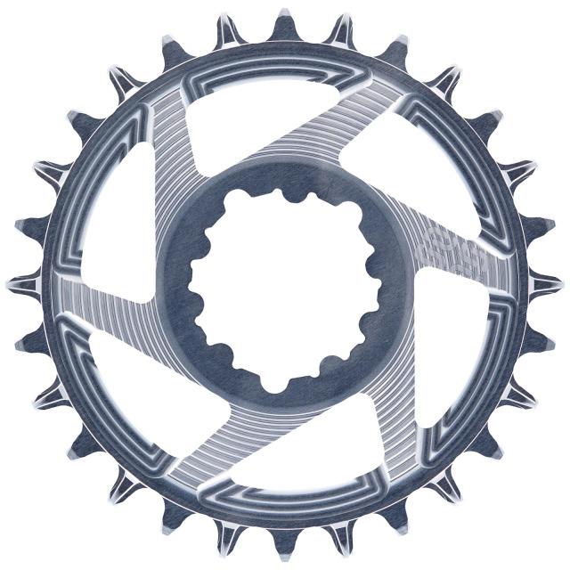 Actual product image e*13 Helix R Guidering SRAM Direct Mount chainring, 34 T., 3mm offset, 11/12-speed, grey (34)