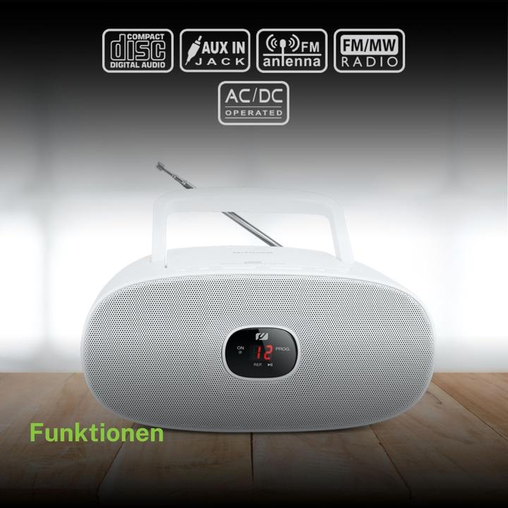 Productafbeelding Muse MD-202RDW Draagbare radio CD-speler (FM, MW)