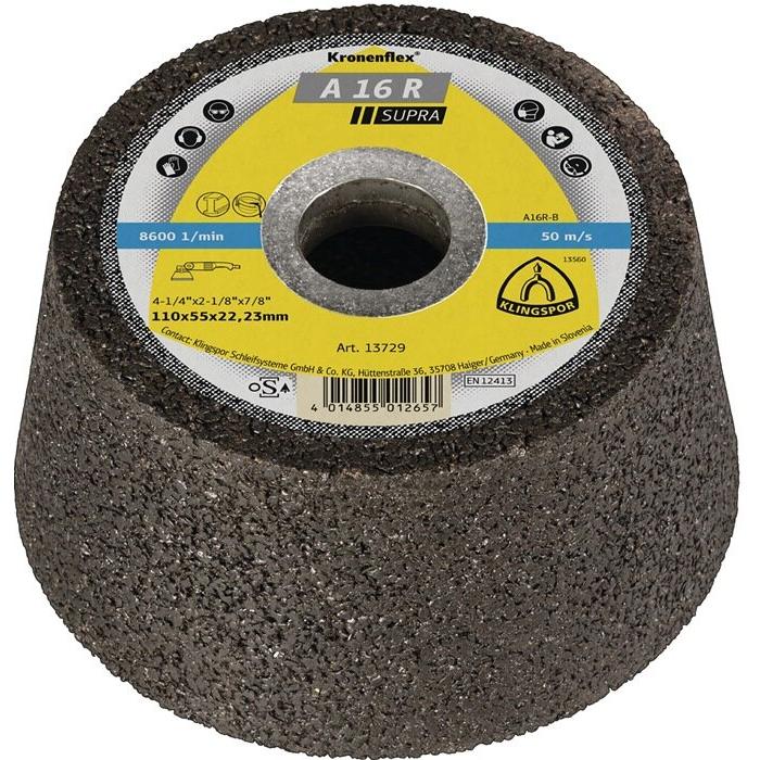 Klingspor, Schleifmittel, Schleiftopf A 16 R Supra Ø 110x22,23 mm (16)