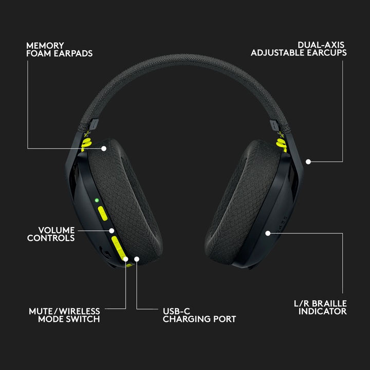 Produktbild Logitech G G435 Lightspeed (Kabellos)