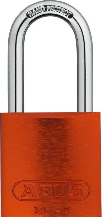 Actual product image Abus Padlock 72/40HB40 Orange Aluminium