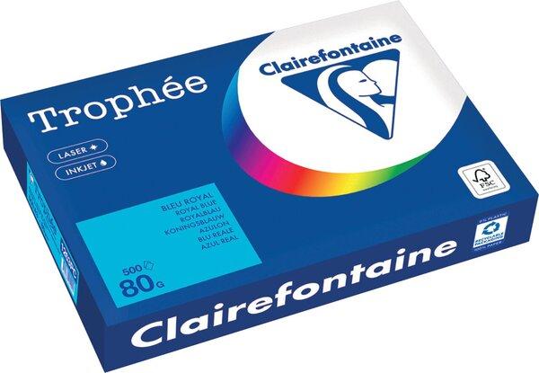Actual product image Clairefontaine Copy paper Trophee A3 80g/sqm PU=500 sheets royal blue (80 g/m², 500 x, A3)